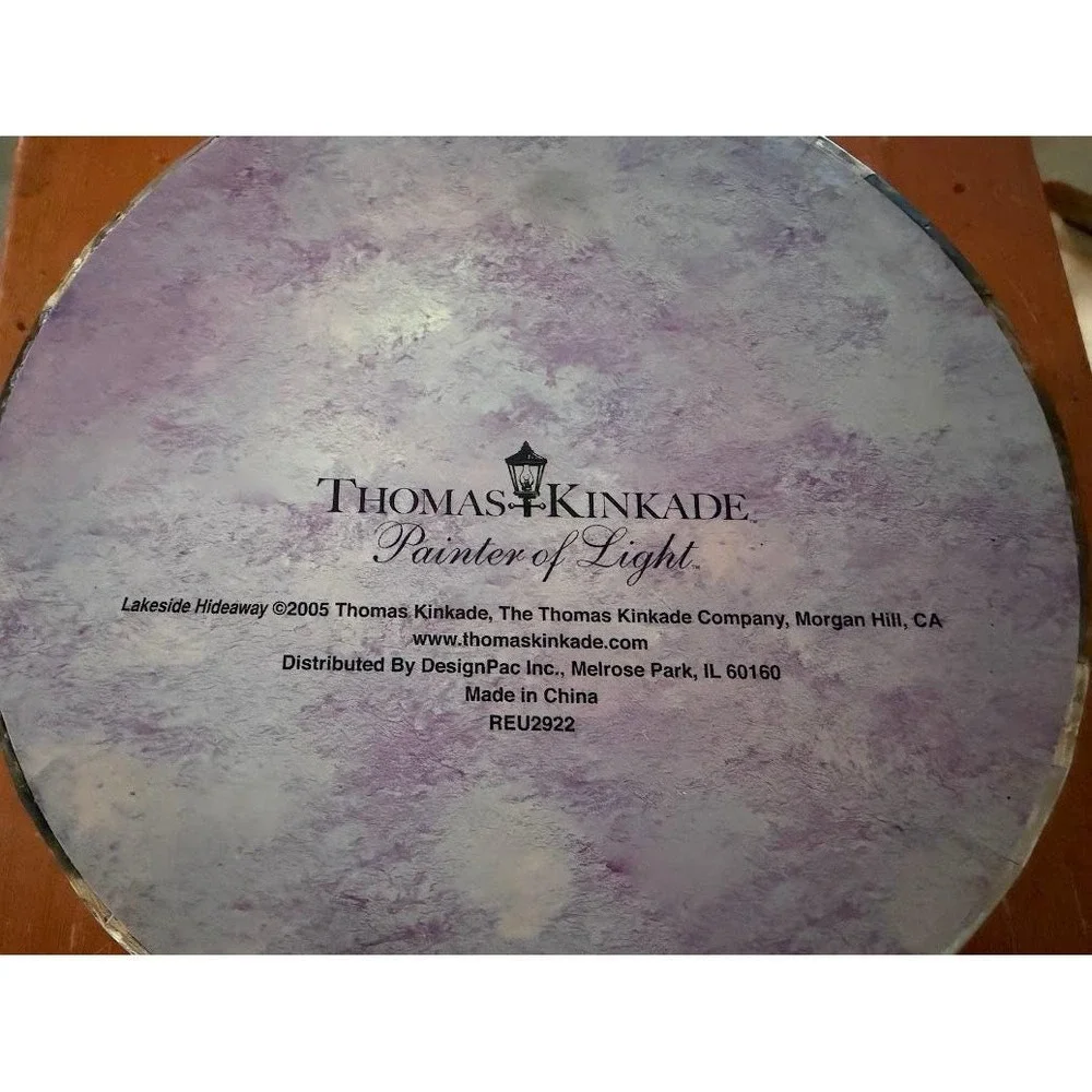 Thomas Kinkade decorative round